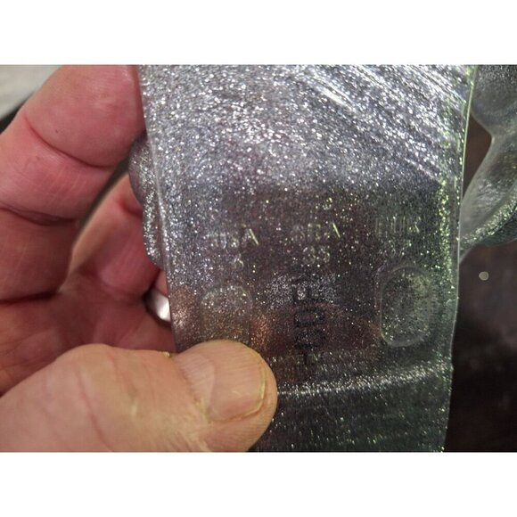 NWOB Steve Madden Zaza Silver Metallic Bubble Strap Slide Sandals/Size 6 - Picture 8 of 8